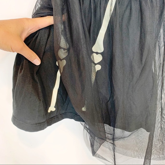 GIRLS H&M skeleton dress costume tulle heart 1142 - Picture 7 of 9